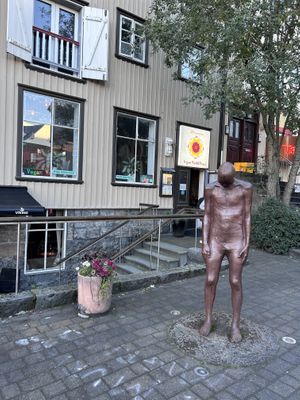 Entrancee  at Vegan World Peace by Loving Hut in Reykjavik