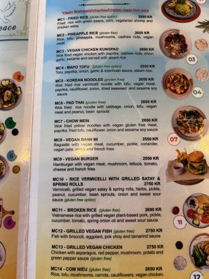 Mains  at Vegan World Peace by Loving Hut in Reykjavik