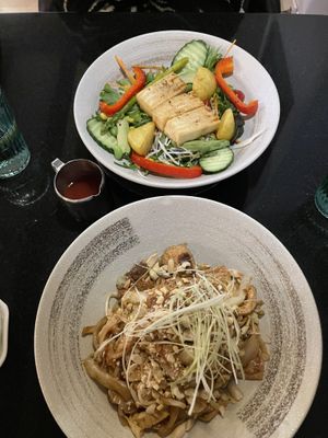 Pad Thai and Salad  at Vegan World Peace by Loving Hut in Reykjavik
