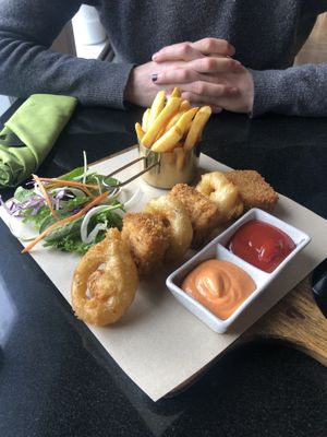 Filling and tasty food!  at Vegan World Peace by Loving Hut in Reykjavik