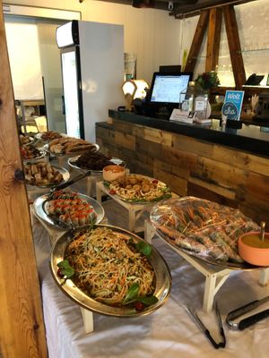 Vegan buffet at Vegan World Peace by Loving Hut in Reykjavik