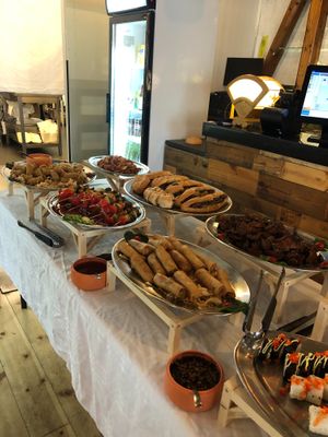 Vegan buffet  at Vegan World Peace by Loving Hut in Reykjavik