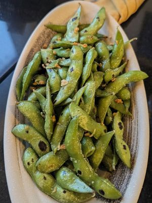 Edemame at Vegan World Peace by Loving Hut in Reykjavik