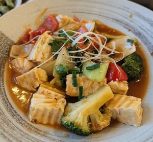 Ma Po tofu at Vegan World Peace by Loving Hut in Reykjavik