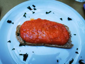 Bruschetta at Dulcamara in Ozzano Dell-emilia