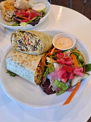 Jerk mushroom wrap at The Hungry Caterpillar in Jacksonville