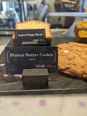 Vegan peanut butter cookies. at Peet's Coffee in Ventura