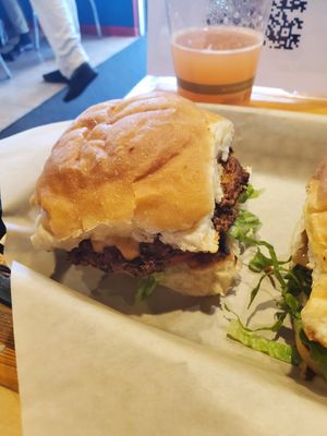 Bird's Nest Burger at Gora's Grill in Ypsilanti