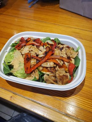 Chik'n Bowl at Gora's Grill in Ypsilanti