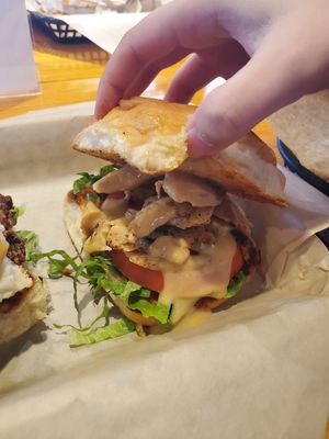 Chik'n Burger at Gora's Grill in Ypsilanti