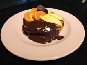 Vegan pancakes for breakfast at De Groene Gevel in Woerdense Verlaat