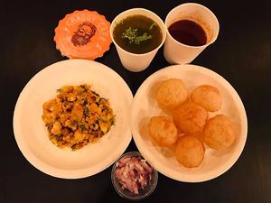 Pani Puri at Craggy Cafe in Hyderabad