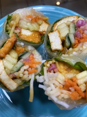Veggie/Tofu Spring Roll  at Fuzion Five in Palm Springs