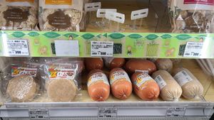 frozen vegan products at Manoya in Sendai