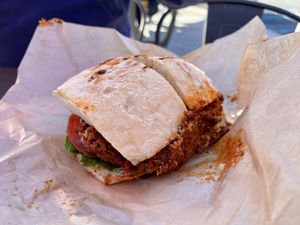 Vegan Cuban tri tip   at 3 Mundos in Monterey