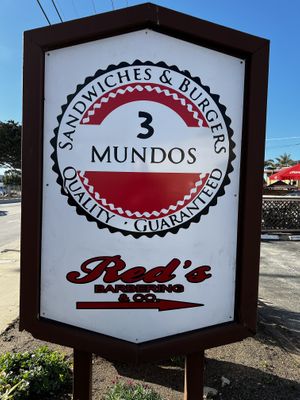Sign on Fremont   at 3 Mundos in Monterey