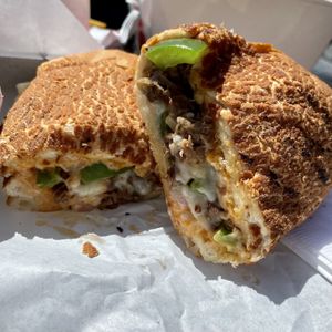 Vegan Philly Stk (made with Beyond Steak)  at 3 Mundos in Monterey