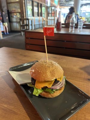 Vegan impossible burger  at Grill'd in Casuarina