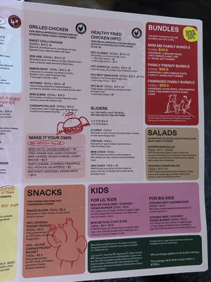 Menu  at Grill'd in Casuarina