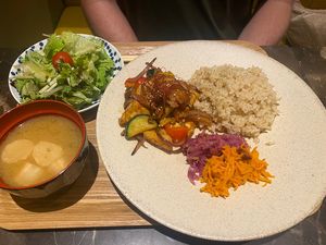 Soy meat meal   at Micasadeco & Cafe in Kyoto