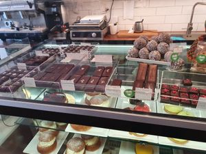 Chocolate choices at Hedh Escalante Bageri Choklad in Malmo