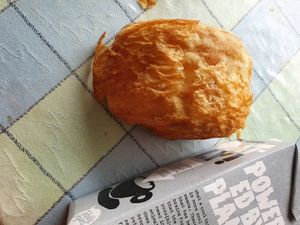 The chocolat bread is really big!!! To share. at Hedh Escalante Bageri Choklad in Malmo