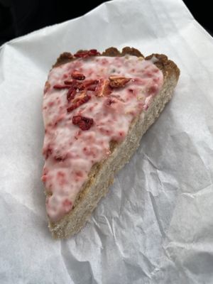 Strawberry yogurt pastry at Three Girls Vegan Creamery - Downtown in Guilford