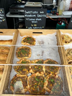 Seitan bakes were really yummy at The Vegan Habit in Hythe