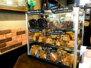 all vegan sweets (not labeled, but confirmed with staff) at Woodberry Coffee - Setagaya in Tokyo