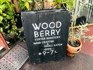 sign at Woodberry Coffee - Setagaya in Tokyo