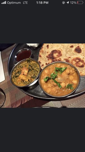 Chickpea curry  at Pongal - Midtown in New York City