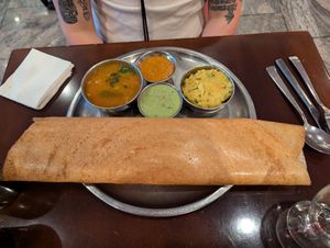Masala dosa at Pongal - Midtown in New York City