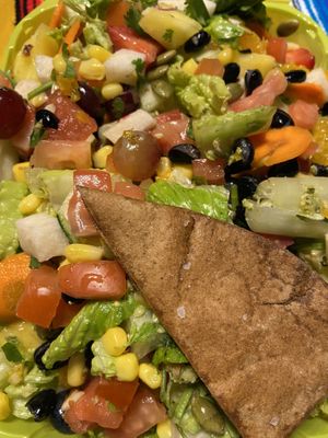 Salad to go (pita chip) at Salata in Conroe