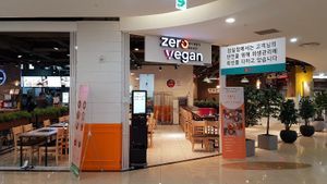 Location inside food court at Zero Vegan in Seoul