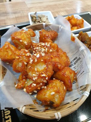 Wow... so good and I dont normally like mushrooms at Zero Vegan in Seoul