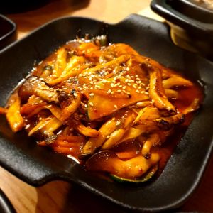 mushrooms at Zero Vegan in Seoul