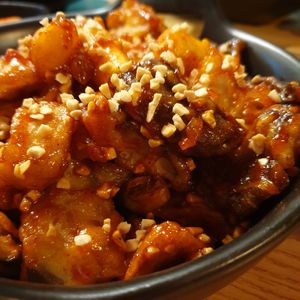 fried shrooms at Zero Vegan in Seoul