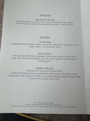 Vegan Luxe Menu  at Faro in Berriedale