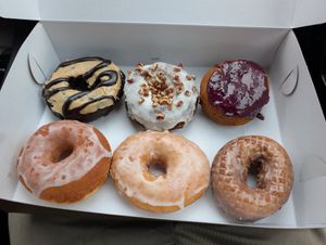 Assorted donuts at The Donut GroVe in Orono