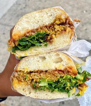 , at Cafe Moca in Brooklyn