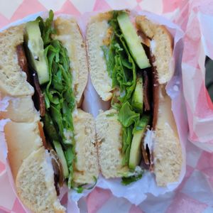 Best vegan bacon I've ever had 🙌 at Cafe Moca in Brooklyn