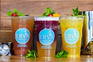 The perfect drinks for a hot day! at Erva Brew Co. in Pasadena
