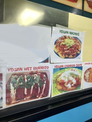 Vegan Menu Items at Mamicon's Vegan Mexican Restaurant in Northridge