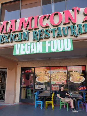 proudly sell vegan at Mamicon's Vegan Mexican Restaurant in Northridge
