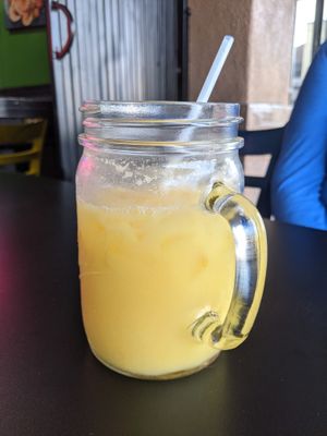 Pina colada 10/10 at Mamicon's Vegan Mexican Restaurant in Northridge