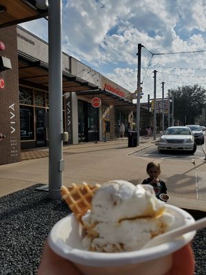 Outside (limited seating) at Jeni's Ice Creams in Austin