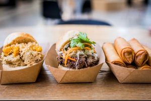 Vegan sliders at Slide Thru #FAM in Norfolk