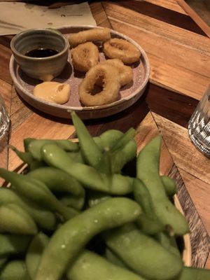 Veg Calamari, Edamame at Ahimsa in Munich
