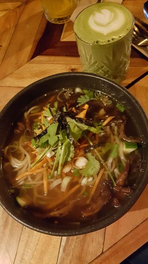 Underwhelming ramen bowl at Ahimsa in Munich