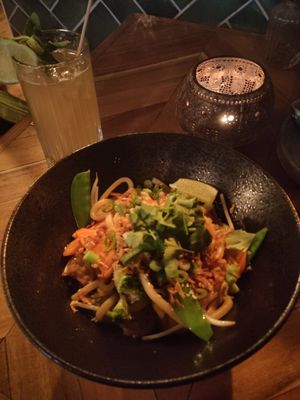 Udon with tofu at Ahimsa in Munich